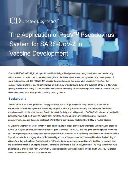 Psdvtm Pseudovirus Based Drug Screening System Creative Diagnostics